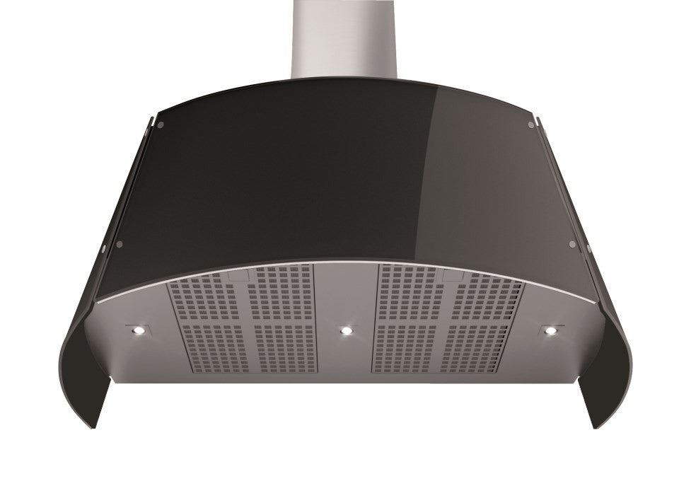 Klasse Regatta 90cm Black Designer Silent Wall Rangehood