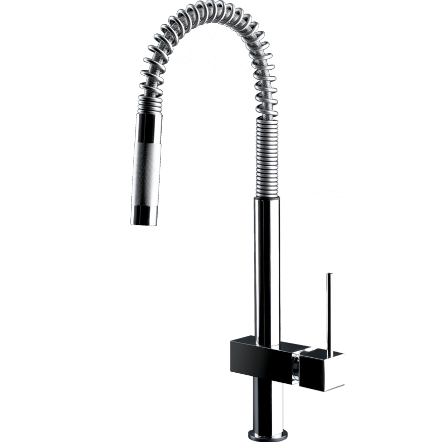 Gessi Quadro Hi-Tech Pull-out Mixer