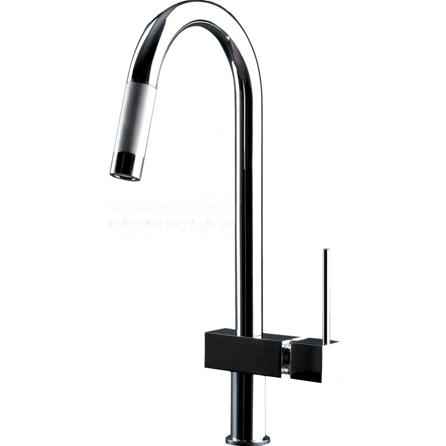 Gessi Quadro Hi-Tech Pull-out Spray Mixer