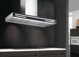 Klasse Alba 90cm Black Glass Silent Wall Rangehood