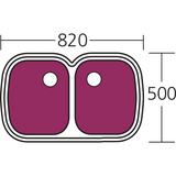 Oliveri Monet Double Bowl Undermount Sink