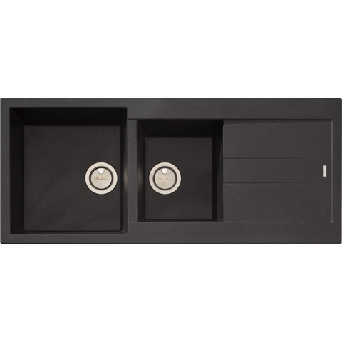 Oliveri Santorini 1 & 3/4 Bowl Topmount Sink With Drainer