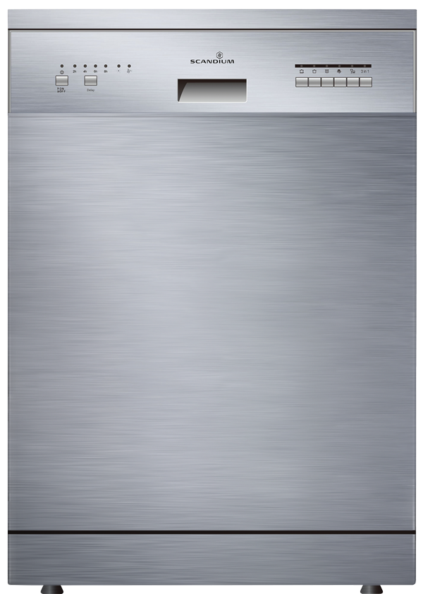 SCANDIUM 60cm 6 Program Free Standing Dishwasher