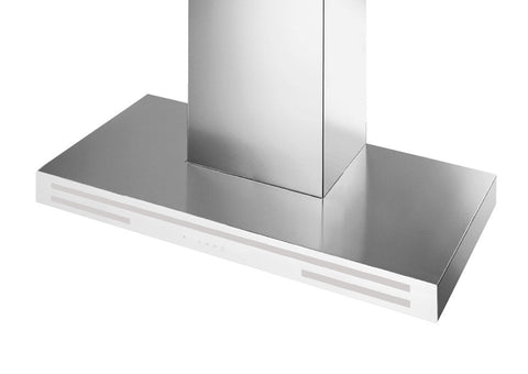 Klasse Alba 90cm White Glass Silent Wall Rangehood